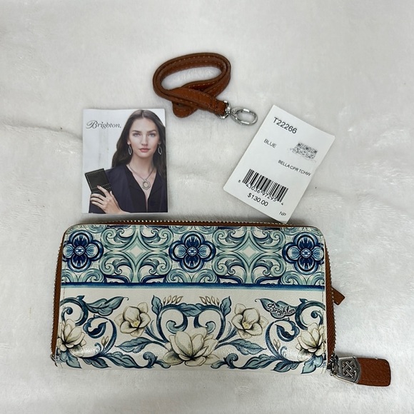 Brighton Handbags - NWT Brighton Life is Beautiful Floral  Bella Wallet